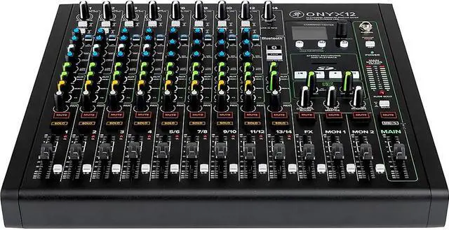 Alt view image 12 of 17 - Mackie Onyx12 12-Channel Premium Analog Mixer with Multitrack USB