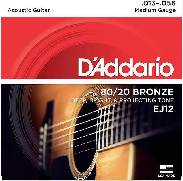 Alt view image 10 of 14 - D'Addario EJ17 Acoustic Guitar Strings - Medium - 3 Pack