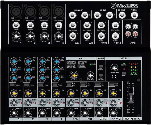 Main image of Mackie Mix12FX 12-Channel Compact Mixer with Effects