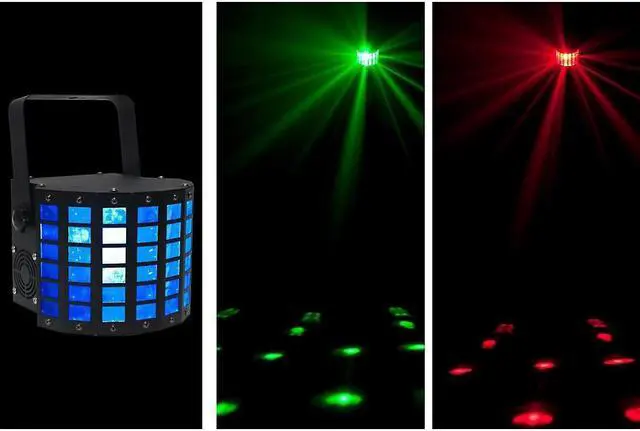 Alt view image 6 of 11 - American DJ Mini Dekker DMX RGBW LED Strobe Kinta Derby Moonflower Light Effect