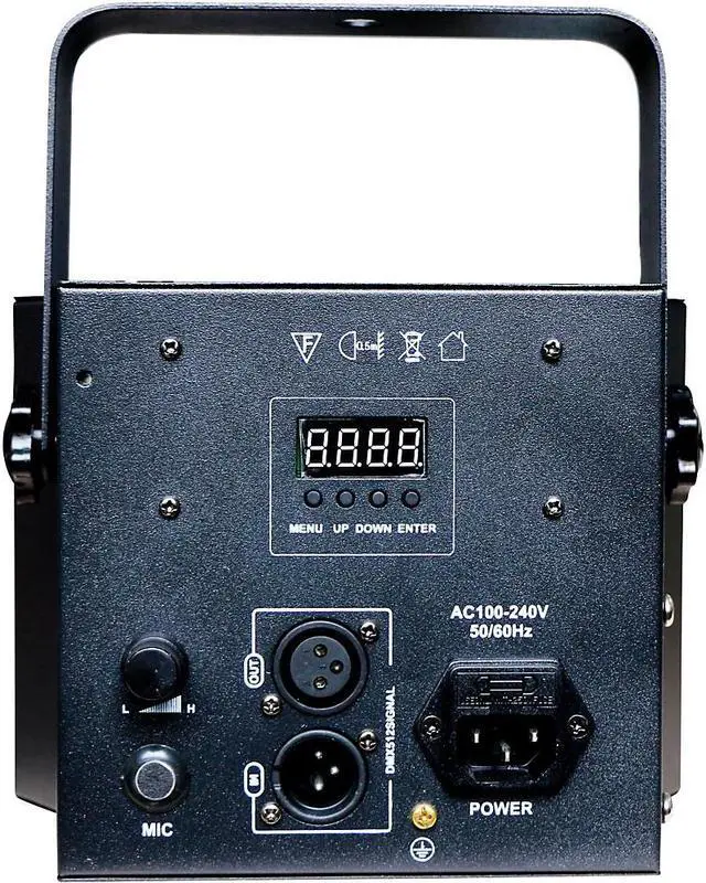 Alt view image 8 of 11 - American DJ Mini Dekker DMX RGBW LED Strobe Kinta Derby Moonflower Light Effect