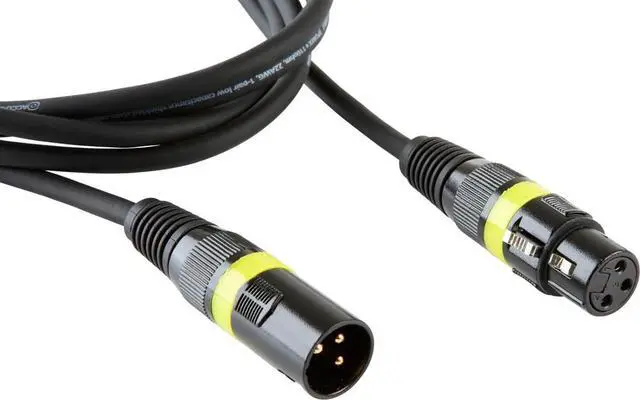 Alt view image 4 of 5 - American DJ Accu-Cable 10' 3-Pin XLR Male to Female DMX Cable #AC3PDMX10