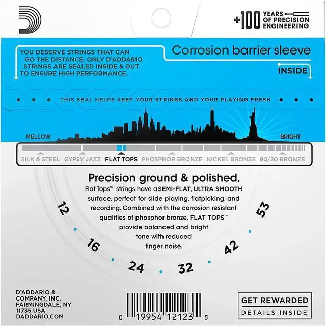 Alt view image 7 of 14 - D'Addario EJ17 Acoustic Guitar Strings - Medium - 3 Pack