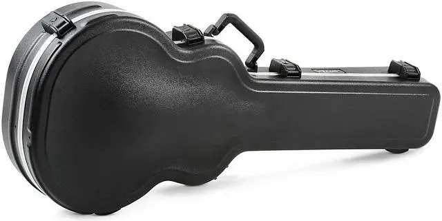 Alt view image 5 of 12 - SKB SKB-20 Deluxe Jumbo Acoustic/Archtop Electric Guitar Case Black