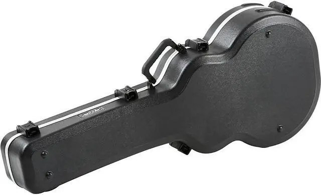 Alt view image 6 of 12 - SKB SKB-20 Deluxe Jumbo Acoustic/Archtop Electric Guitar Case Black