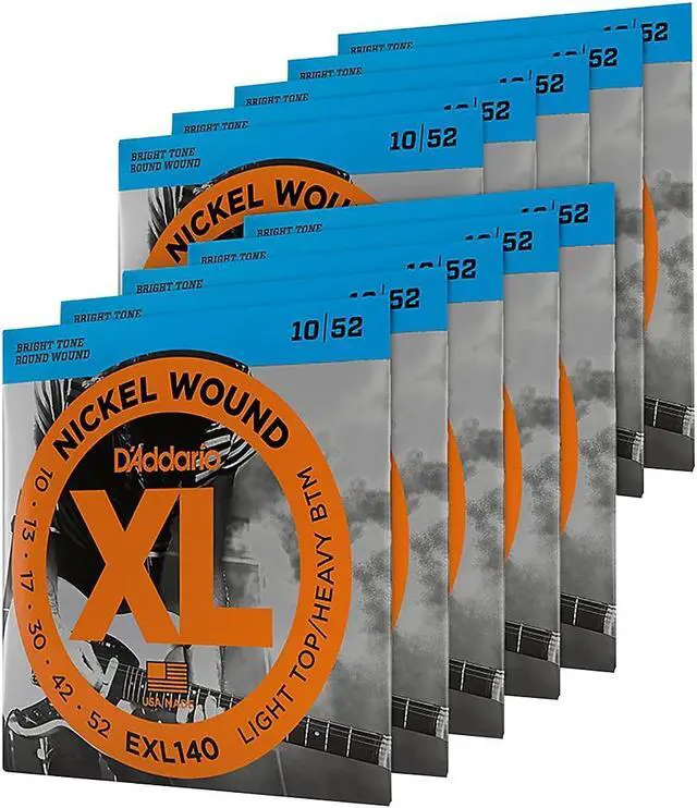 Alt view image 6 of 11 - 10 Pack  D'Addario EXL140 Light Top Heavy Bottom Guitar Strings
