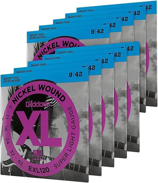 Alt view image 9 of 14 - D'addario EXL120 Super Light Guitar Strings 10 sets Pro Pack