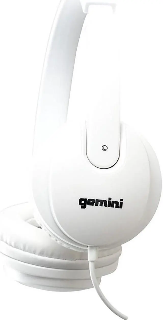 Alt view image 10 of 12 - Gemini DJX-200 Professional DJ Headphones White