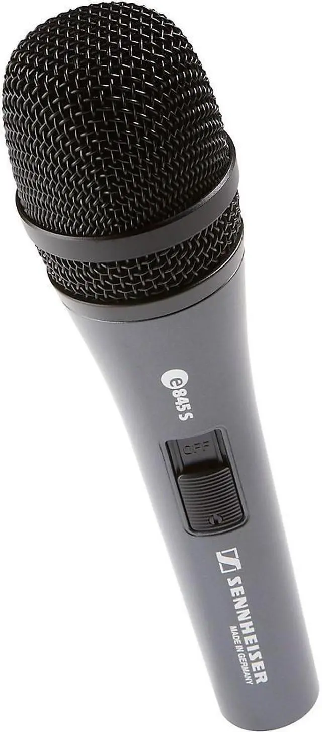 Alt view image 18 of 18 - Sennheiser E845S - Super-Cardioid Handheld Dynamic Microphone with Switch