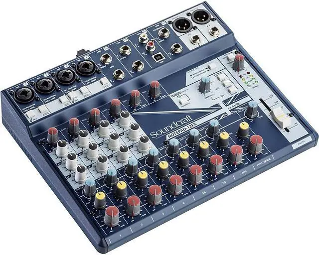 Alt view image 6 of 15 - Soundcraft NOTEPAD-12FX; 12CH DESKTOP MIX MIXER W/ USB, 3 BAND EQ AND LEXICON EFFECTS