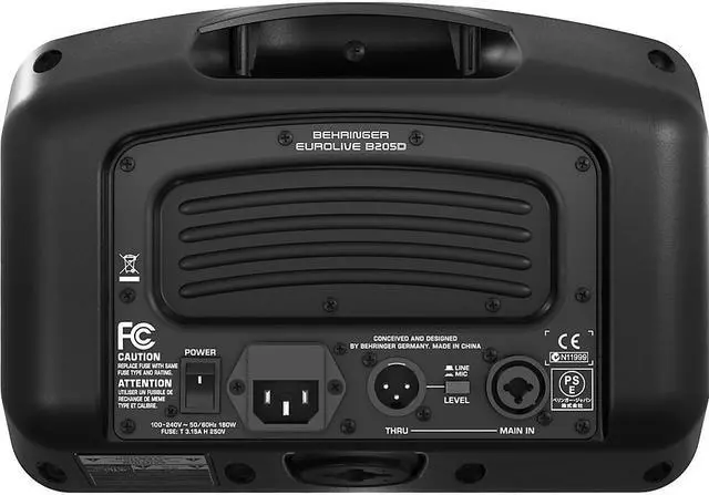 Alt view image 9 of 9 - Behringer EUROLIVE B205D Active PA/Monitor Speaker Black