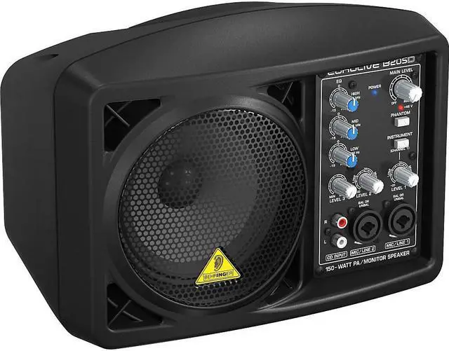 Alt view image 6 of 9 - Behringer EUROLIVE B205D Active PA/Monitor Speaker Black