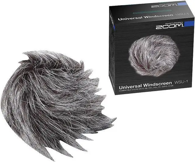 Alt view image 6 of 14 - Zoom Hairy Windscreen for Handy Recorders #ZWSU1