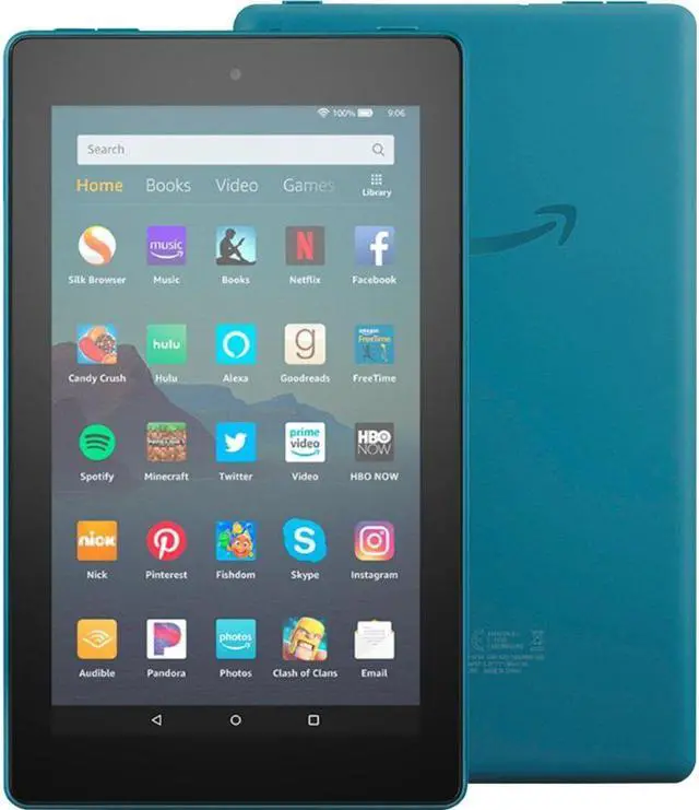 Alt view image 8 of 20 - Amazon Fire 7 2019 7" Tablet 16GB Twighlight Blue B07HZHJGY7