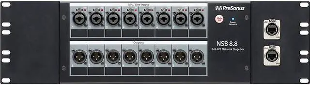 Alt view image 4 of 15 - PreSonus NSB 8.8 AVB Networked Stage Box 328 ft. Black