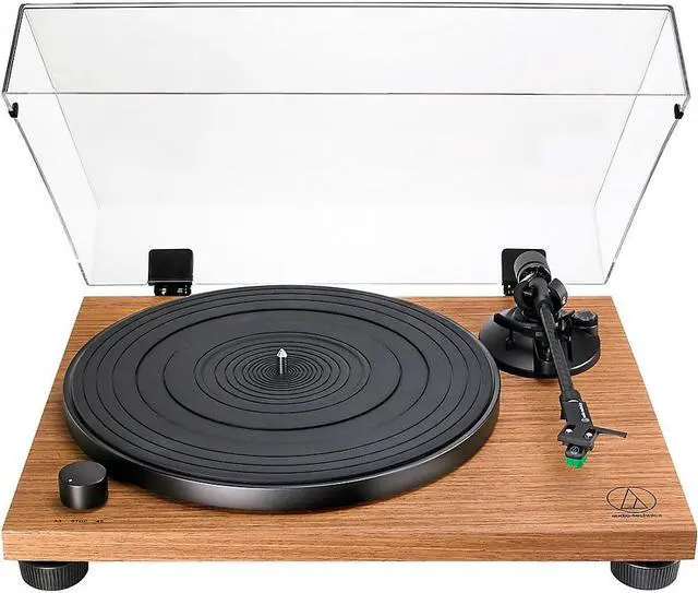 Alt view image 10 of 20 - AudioTechnica AT-LPW40WN Fully Manual Belt-Drive Turntable (Walnut)