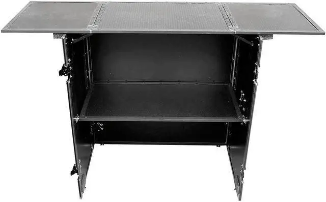 Alt view image 9 of 18 - prox transformer series fold away dj performance desk facade w/ wheels