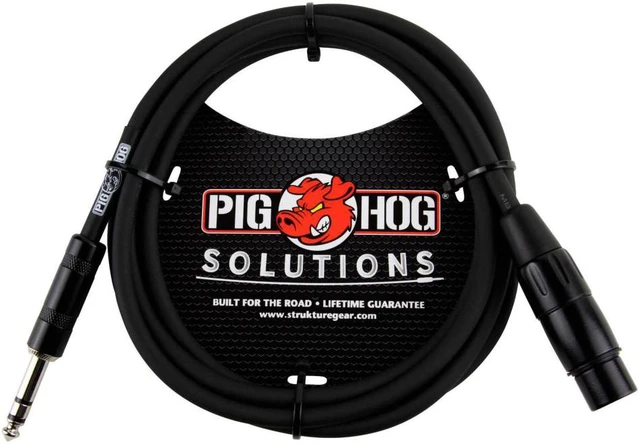 Alt view image 5 of 8 - Pig Hog 6' TRS Male to XLR Female Balanced Cable #PX-TMXF6