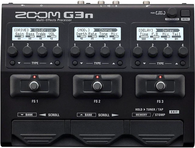 Alt view image 8 of 20 - Zoom G3N Multi Effects Amp Processor Pedal Simulator for Guitarists