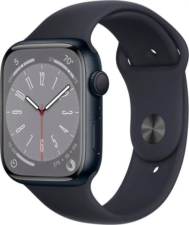 Main image of Apple Watch Series 8 (GPS + Cellular) 45mm Midnight Aluminum Case with Midnight Sport Band