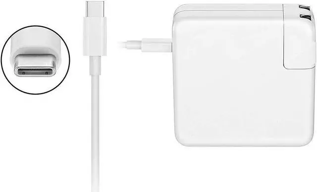 Alt view image 3 of 7 - MacBook Pro Charger 87W USB Type C Power Adapter Compatible with MacBook Pro 13 / 15-Inch MacBook Air 2018 Included USB-C Charge Cable (6.56ft/2m)