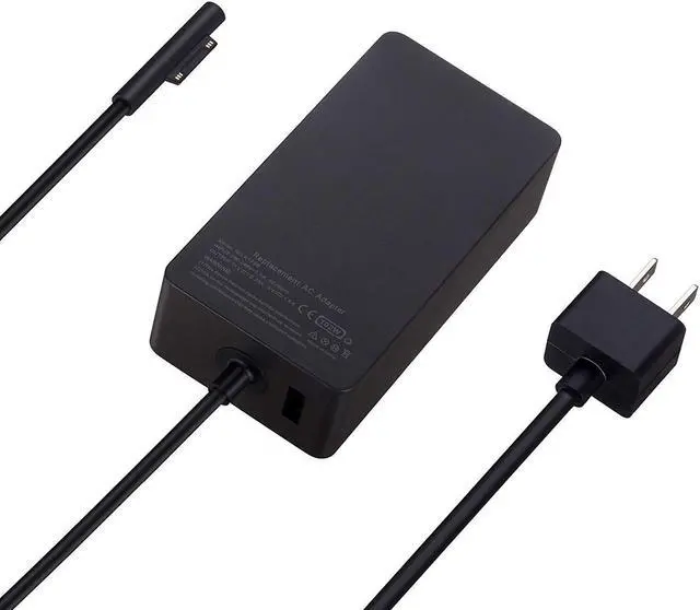 Alt view image 3 of 5 - 102W 15V 6.33A Power Adapter Charger for Microsoft Surface Laptop 3 2 1 / Surface Pro X Pro 7 Pro 6 Pro 5 Pro 4 Pro 3 / Surface Book and Surface Go with USB Port and Power Cord