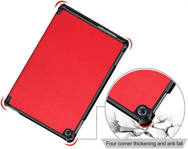 Alt view image 2 of 7 - Case for Huawei MediaPad M5 Lite 10 BAH2-W19 / L09 / W09 Ultra Slim PU Leather Smart Stand Cover for Media Pad M5 Lite 10.1 inch Case