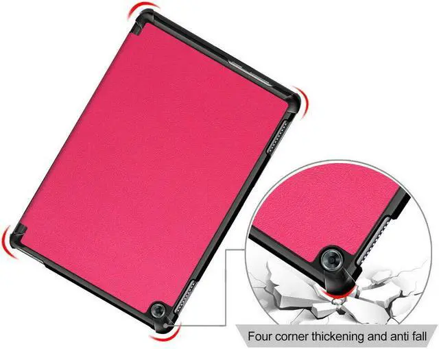Alt view image 5 of 7 - Case for Huawei MediaPad M5 Lite 10 BAH2-W19 / L09 / W09 Ultra Slim PU Leather Smart Stand Cover for Media Pad M5 Lite 10.1 inch Case
