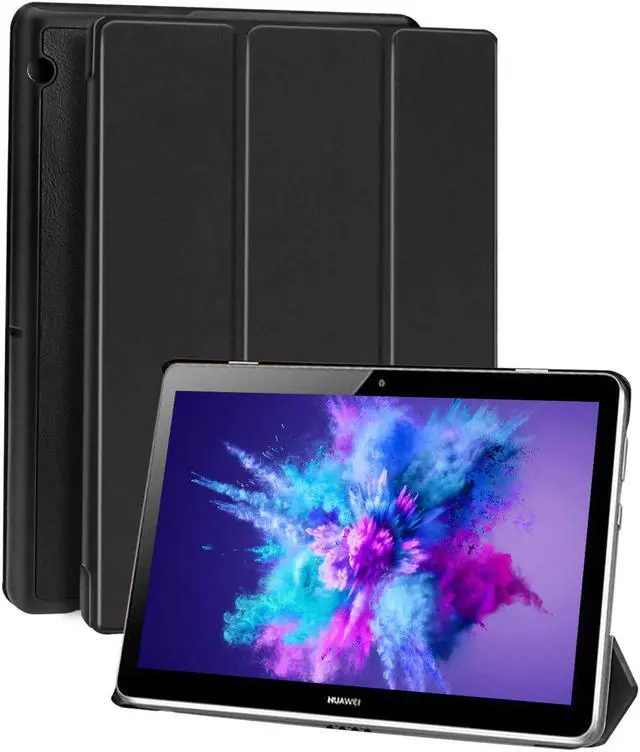 Main image of Huawei MediaPad T3 10.0 Case Slim & Lightweight PU Leather Cover with Magnetic Bracket Designed for Huawei MediaPad T3 10.0 inch Tablet