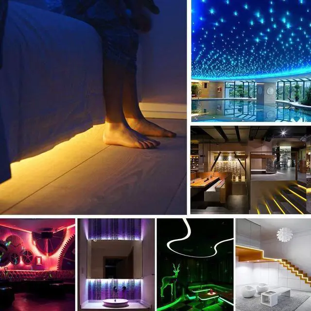 Alt view image 7 of 7 - LED Strip Lights WiFi RGB Light Strips 32.8 ft/10m 300 LED SMD 5050 App Phone Controlled Light Strips Wireless LED Tape Ribbon Light Strips Compatible with Alexa Google Assistant