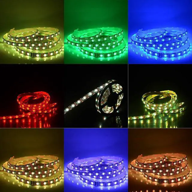 Alt view image 7 of 7 - Led Strip Lights 6.56ft / 2m for 40-60in TV Waterproof 5050 RGB Bias Lighting for HDTV USB TV LED Backlight Kit with Remote Control
