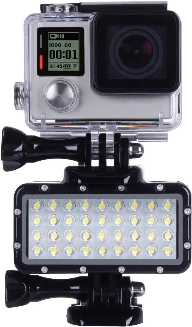 Alt view image 4 of 7 - Diving Light High Power Dimmable Waterproof LED Video Light Fill Night Light Diving Underwater Light Waterproof 147ft / 45m for Gopro Hero 8 Hero 7 Hero 6 5 5S 4 4S 3+ 2 SJCAM YI Action Cameras