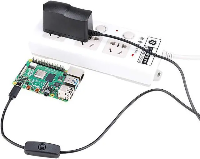 Alt view image 5 of 5 - Raspberry Pi 4 b Power Supply 5V 3A USB C Charger Adapter