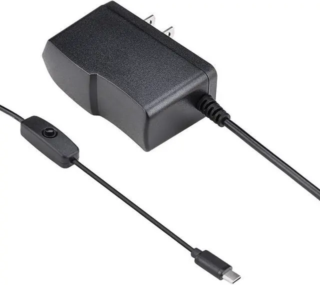 Alt view image 3 of 5 - Raspberry Pi 4 b Power Supply 5V 3A USB C Charger Adapter