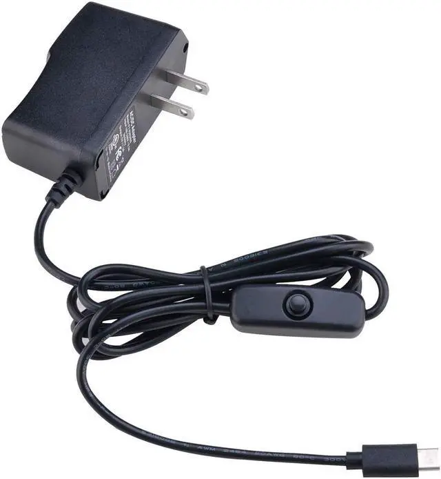 Alt view image 4 of 5 - Raspberry Pi 4 b Power Supply 5V 3A USB C Charger Adapter