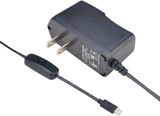 Alt view image 2 of 5 - Raspberry Pi 4 b Power Supply 5V 3A USB C Charger Adapter