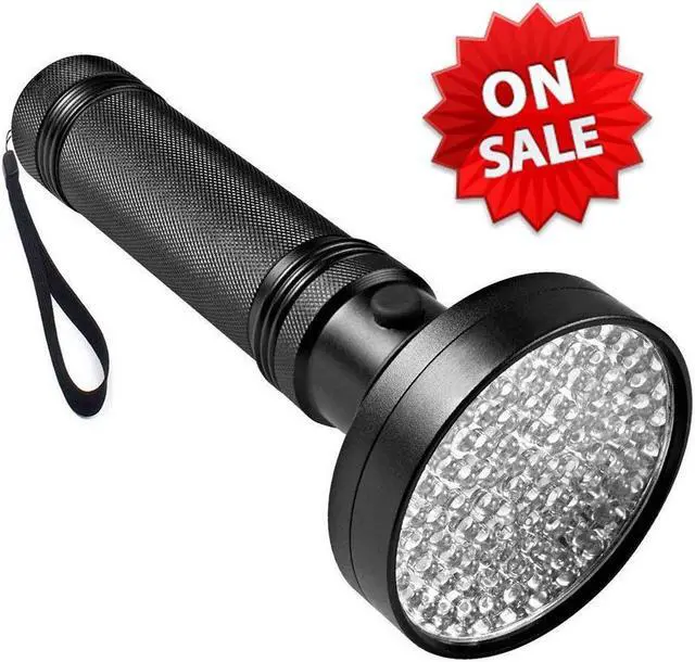 Alt view image 7 of 7 - UV Black light Flashlights 100 LED 395 nm Ultraviolet Pet Urine Detector for Dog, Cat, Bed Bugs, Scorpions