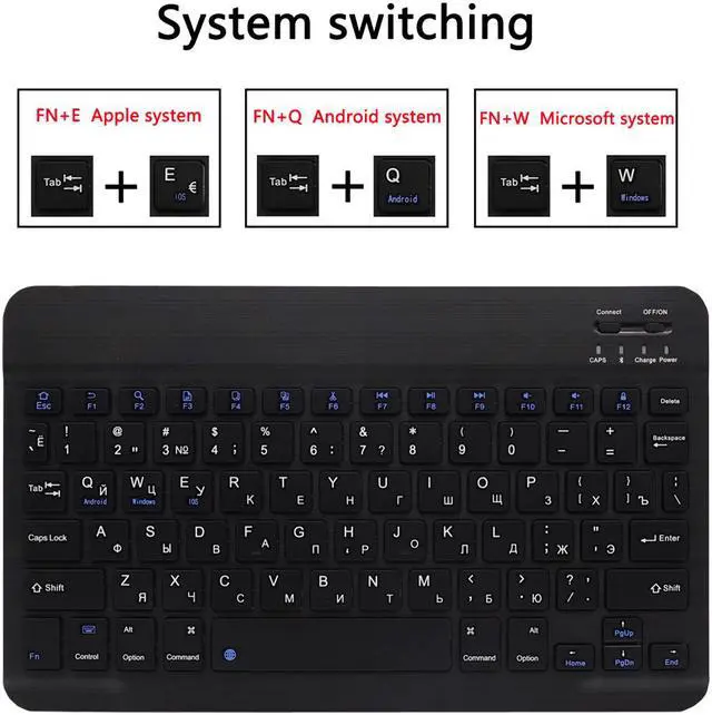 Alt view image 7 of 7 - Wireless Bluetooth Keyboard Case for Huawei Mediapad M5 Lite 10 10.1 BAH2-W09 BAH2-L09 BAH2-W19 Keyboard Cover for Huawei M5 10.1 with Pencil Holder
