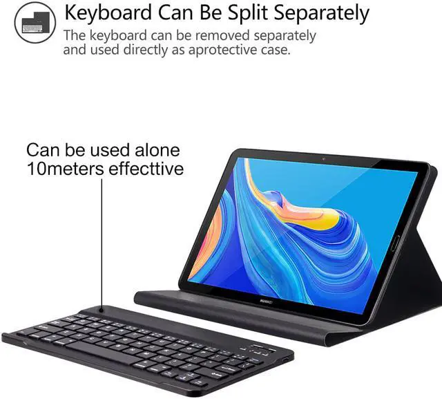Alt view image 3 of 7 - Bluetooth Keyboard Case for iPad Mini 4 Mini 5 2019 released tablet cover Detachable Wireless Removable PU Leather Tablet Cover Case