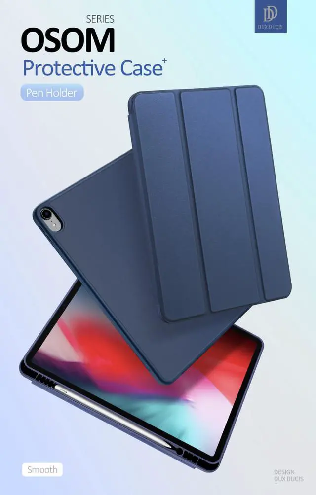 Alt view image 7 of 7 - Case for iPad Pro 12.9 Inch 2018 Protective Shockproof Cover with iPad Pencil Holder Auto Sleep Wake Support iPad Pencil Charging for iPad Pro 12.9 Inch 3rd Generation