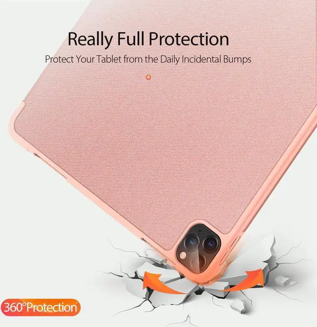 Alt view image 2 of 7 - Slim Smart Case for New iPad Pro 12.9 2020 4th Generation Support Apple Pencil Charging Soft TPU Protective Stand Cover for iPad Pro 12.9 Inch 4th Gen with Auto Sleep Wake & Pencil Holder