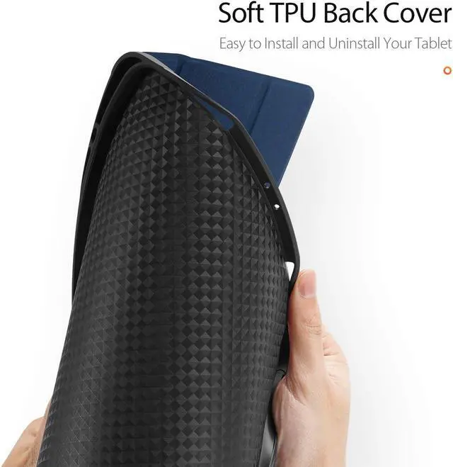 Alt view image 6 of 7 - Slim Smart Case for New iPad Pro 12.9 2020 4th Generation Support Apple Pencil Charging Soft TPU Protective Stand Cover for iPad Pro 12.9 Inch 4th Gen with Auto Sleep Wake & Pencil Holder