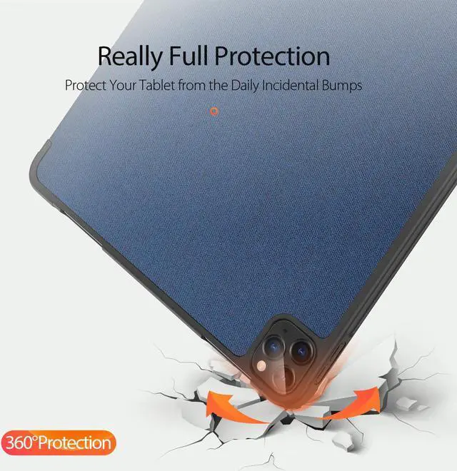 Alt view image 5 of 7 - Slim Smart Case for New iPad Pro 12.9 2020 4th Generation Support Apple Pencil Charging Soft TPU Protective Stand Cover for iPad Pro 12.9 Inch 4th Gen with Auto Sleep Wake & Pencil Holder