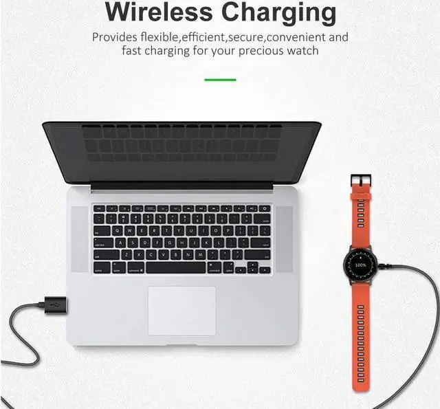 Alt view image 4 of 7 - 2-Pack Compatible with Samsung Galaxy Watch Active / Active 2 Charger Dock Wireless Charging Cable for Samsung Galaxy Active 1 / Active 2 Watch SM-R500 / SM-R820 / SM-R830