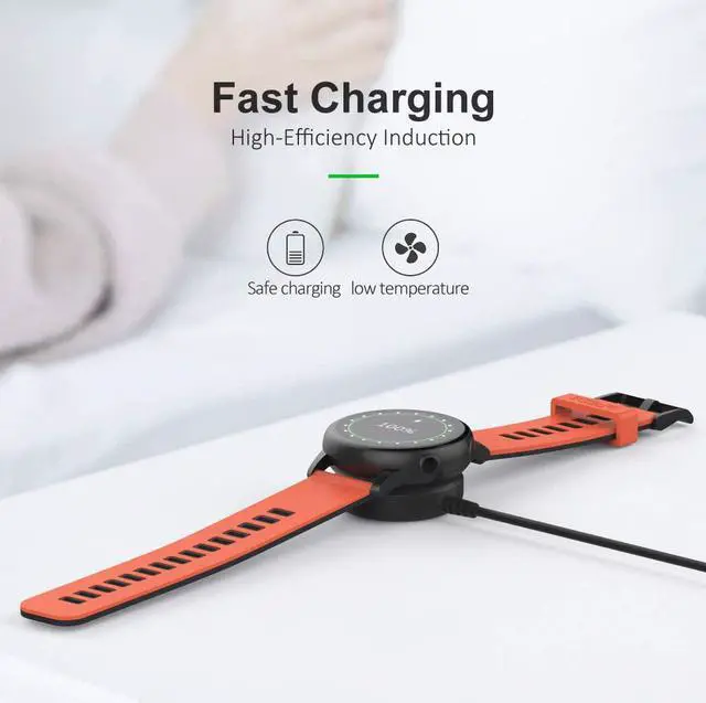 Alt view image 5 of 7 - 2-Pack Compatible with Samsung Galaxy Watch Active / Active 2 Charger Dock Wireless Charging Cable for Samsung Galaxy Active 1 / Active 2 Watch SM-R500 / SM-R820 / SM-R830