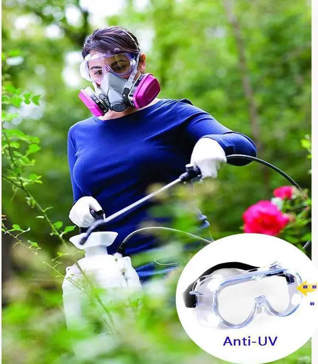 Alt view image 5 of 7 - Eyewear Protective Safety Glasses Splash Safety Goggles for Chemical Lab Technic Safety Polycarbonate Anti-Fog Lenses - 2 Packs