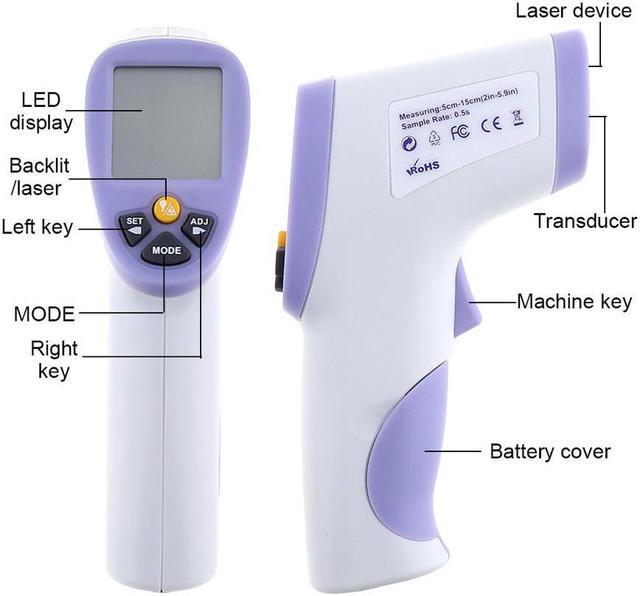 Alt view image 2 of 7 - Digital Infrared Forehead Thermometer Non-Contact Digital Medical Thermometer for Baby Adult Child