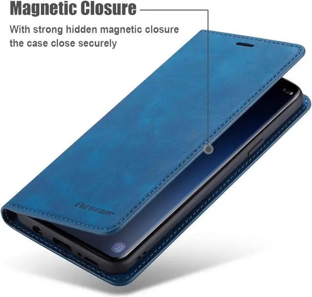 Alt view image 4 of 7 - Case for Samsung Galaxy S20 Plus / S20+ Case Premium PU Leather Cover TPU Bumper with Card Holder Kickstand Hidden Magnetic Adsorption Shockproof Flip Wallet Cover for Galaxy S20 Plus