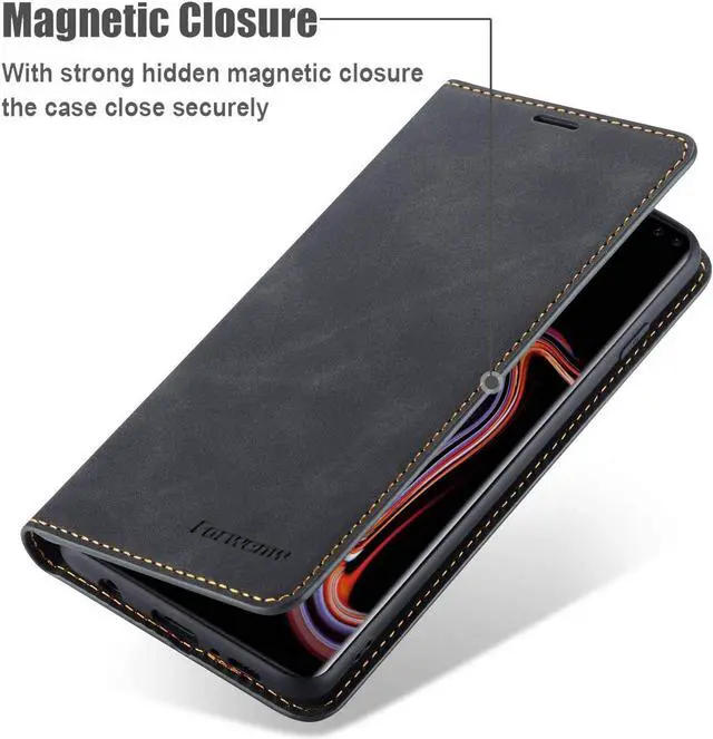 Alt view image 4 of 7 - Case for Samsung Galaxy S20 Ultra Premium PU Leather Cover TPU Bumper with Card Holder Kickstand  Shockproof Flip Wallet Cover for Galaxy S20 Ultra