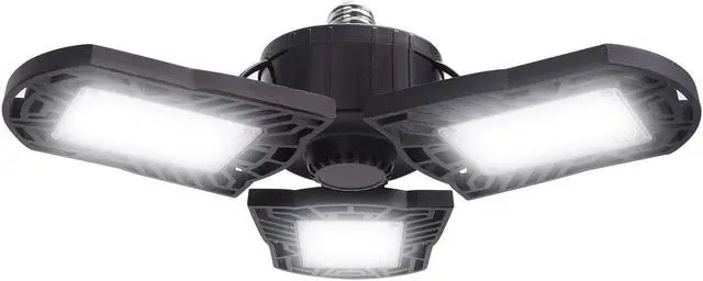 Main image of LED Garage Lights 100W 10000 Lumens Adjustable Trilights Garage Ceiling Light LED Garage Light CRI 80 6000k Nature LED Shop Lights for Garage Barn Workshop Warehouse